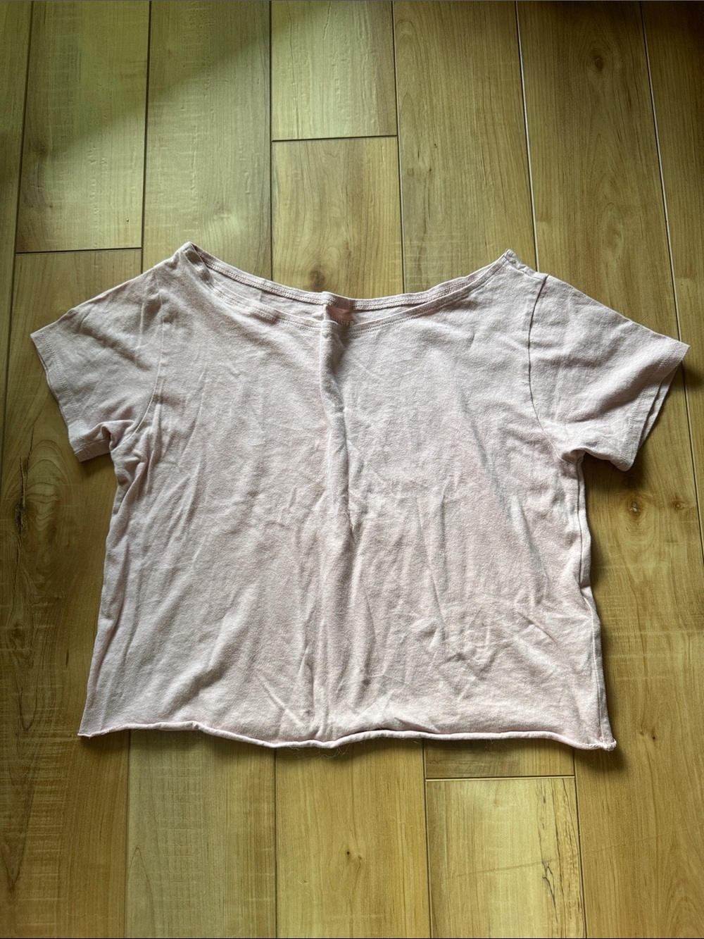 Hollister Light Pink off the shoulder Tee